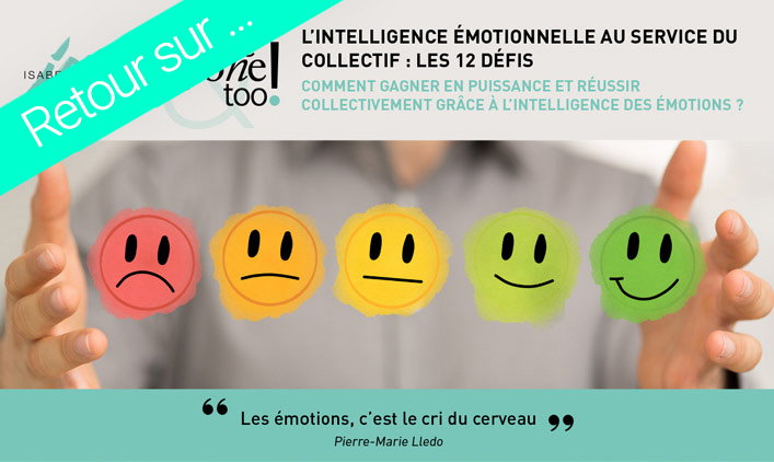image reprenant le visuel du webinaire sur l'intelligence émotionnelle, avec un bandeau indiquant "retour sur ..."