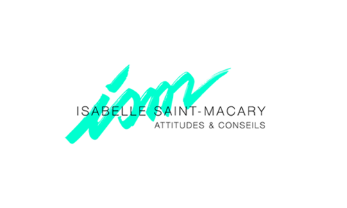 Logo Attitudes et conseils Isabelle Saint Macary sur fond blanc